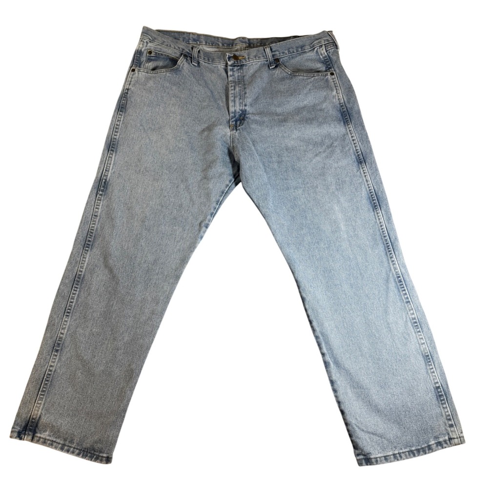 Wrangler Rugged Wear Mens Relaxed Fit Light Wash Blue Denim Jeans 40x30 1035001V